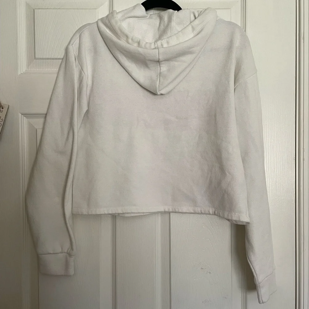 Wild Fable White Hoodie with Pink Stripe and Yellow Accents - Picture 4 of 4